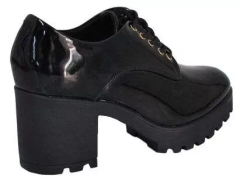 SAPATO OXFORD DE SALTO VIZZANO 1294.100 - Preto