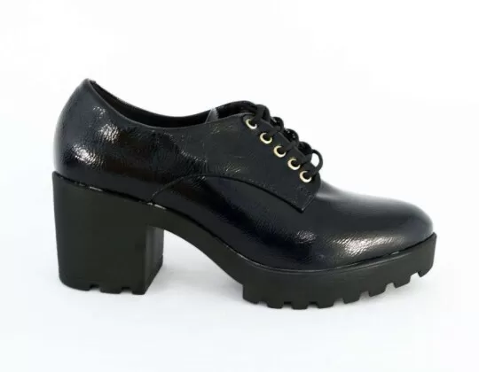 SAPATO OXFORD VERNIZ CRAQUELADO VIZZANO 1294.100 - Preto