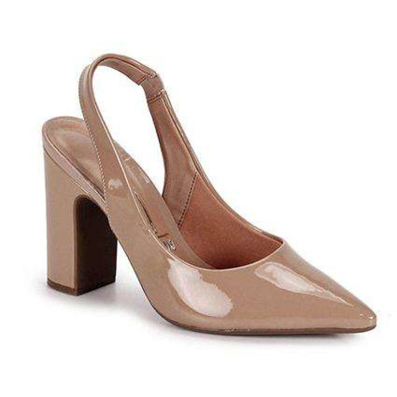 sapato scarpin vizzano nude