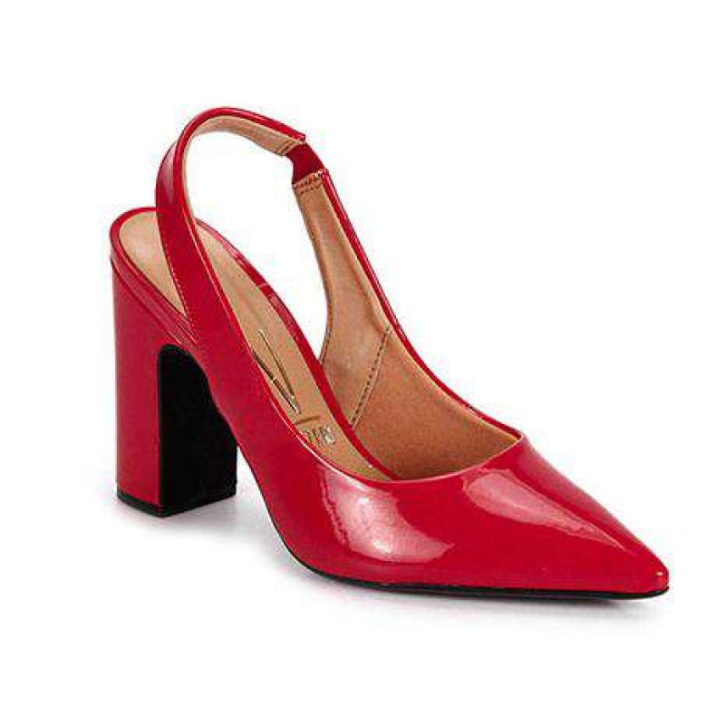 sapatos vermelhos vizzano