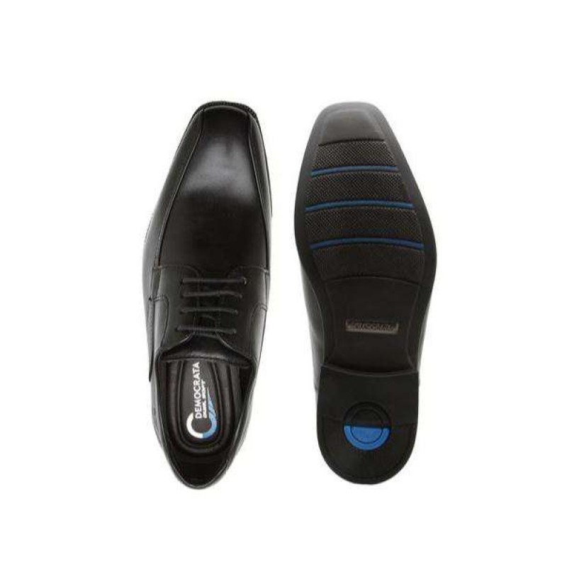 SAPATO SOCIAL DUAL SOFT COURO DEMOCRATA 128106 - 001 - Preto - Delabela