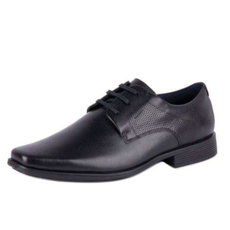 SAPATO SOCIAL NASCULINO FERRACINI BRAGANÇA 5465-500G - Preto - Delabela