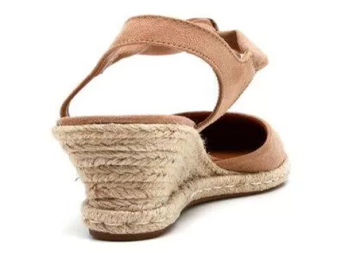 Sandalia Anabela Espadrille Amarrar Vizzano 1277.105 - Bege