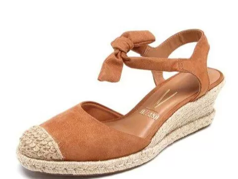 Sandalia Anabela Espadrille Amarrar Vizzano 1277.105 - Caramelo