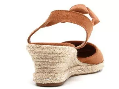 Sandalia Anabela Espadrille Amarrar Vizzano 1277.105 - Caramelo