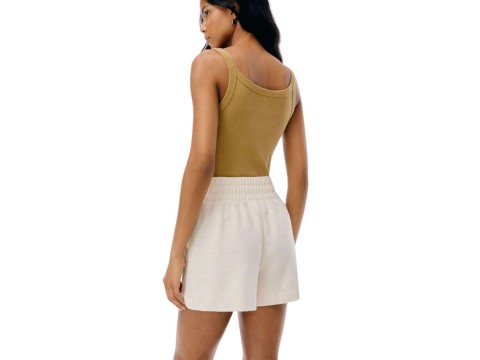 SHORTS BÁSICO FEMININO ALGODÃO HERING KHTE - Bege