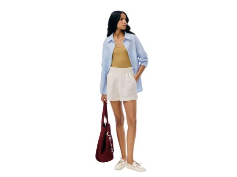 SHORTS BÁSICO FEMININO ALGODÃO HERING KHTE - Bege