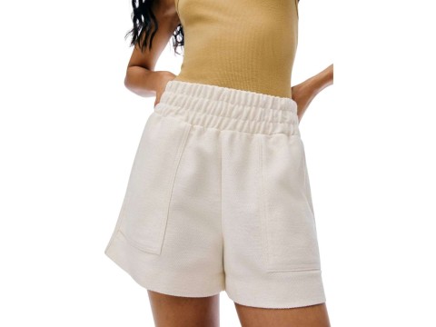 SHORTS BÁSICO FEMININO ALGODÃO HERING KHTE - Bege