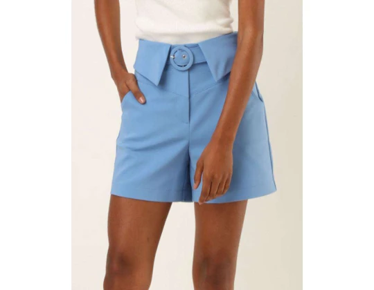 SHORTS COTTON COM CINTO SEIKI 360270 - Azul