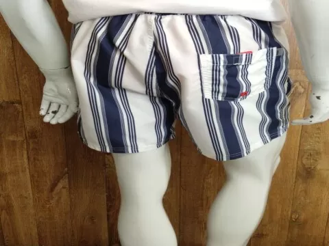 SHORTS DE PRAIA MASCULINO ESTAMPADO HERING KTL4 - Azul