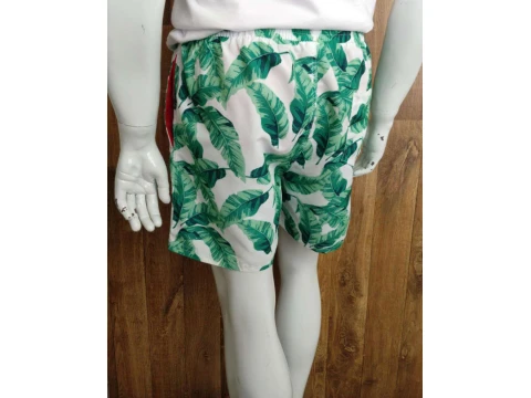 SHORTS DE PRAIA MASCULINO ESTAMPADO HERING KTL4 - Branco SHORTS DE PRAIA MASCULINO ESTAMPADO HERING KTL4 - Branco
