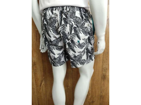 SHORTS DE PRAIA MASCULINO ESTAMPADO HERING KTL4 - Cinza