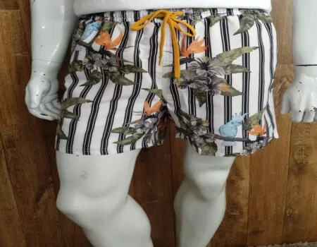 SHORTS DE PRAIA MASCULINO ESTAMPADO HERING KTL4 - Listras