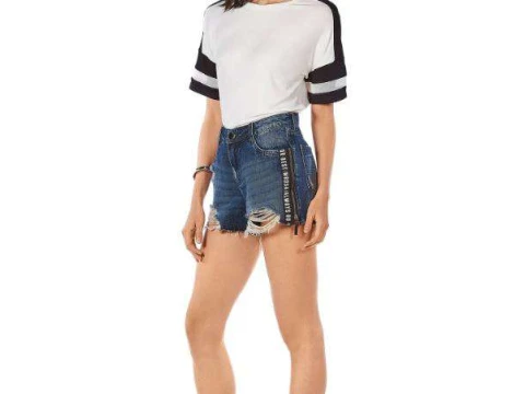 SHORTS FIVE DETALHE ZIPER MORENA ROSA 204431 - Jeans SHORTS FIVE DETALHE ZIPER MORENA ROSA 204431 - Jeans
