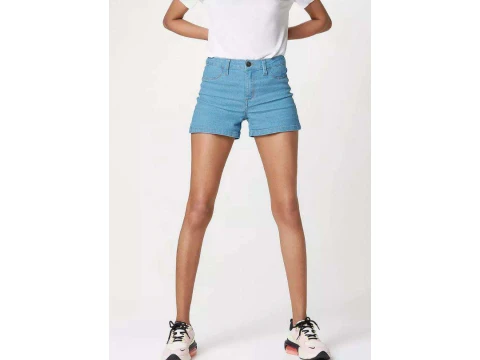 SHORTS JEANS FEMININA HERING HB6K - Jeans claro SHORTS JEANS FEMININA HERING HB6K - Jeans claro