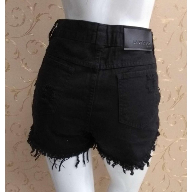 shorts preto lady rock