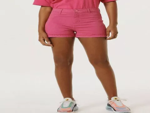 SHORTS JEANS SARJA HERING HB6D - Roxo