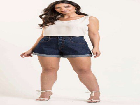 SHORTS MOM CONFORT BARRA DOBRADA KALLY JEANS 3215 - Jeans