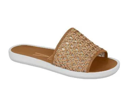 SLIDE FEMININO TRAMA VIZZANO 6363.123 - Caramelo