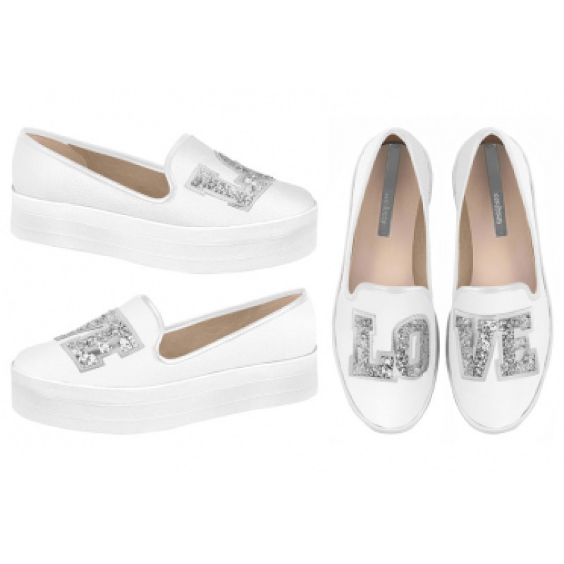 SLIP ON MOLECA 5618.104 - Branco - Delabela