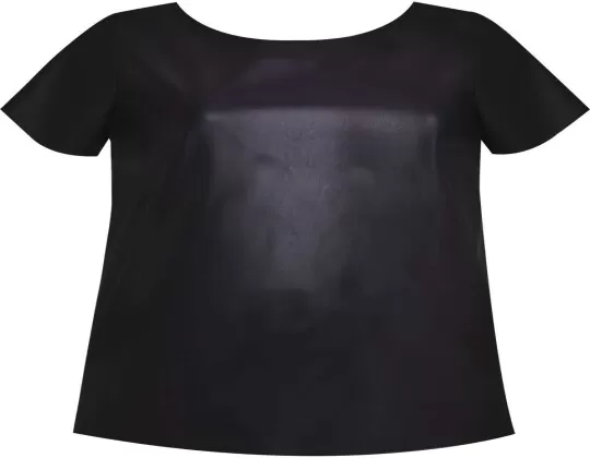 T-SHIRT COURO ECOLÓGICO NITROGEN 330662 - Preto