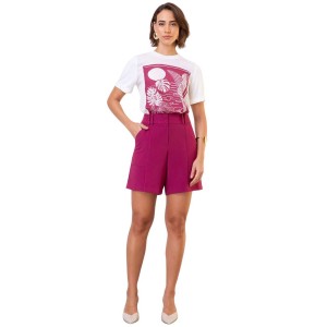 T-SHIRT MALHA COMPOSÊ SEIKI 631568 - Off white