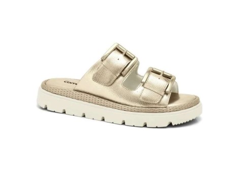 TAMANCO COM FIVELA DUPLA DE OURO COMFORT 24-46402 - Dourado