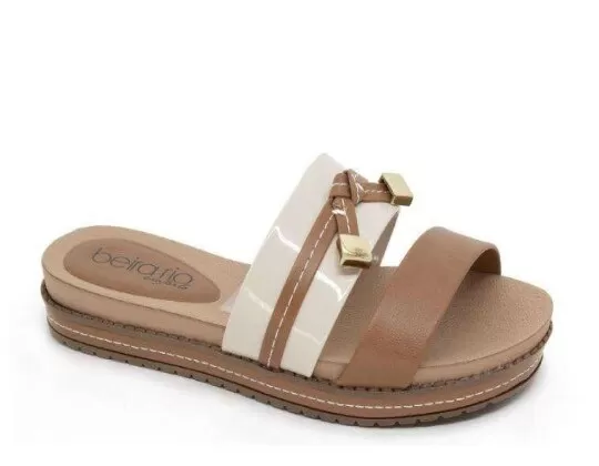 Sapatilha slipper beira sales rio tratorada caramelo