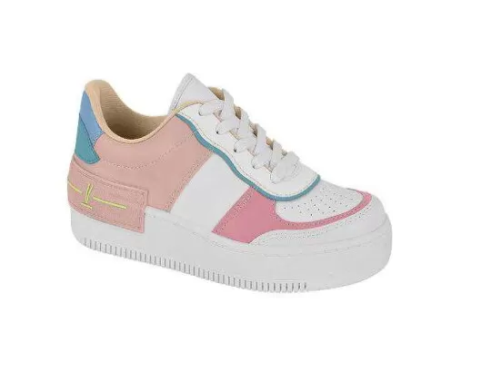 TENIS CASUAL COLORS FEMININO VIZZANO 1389.202 - Branco