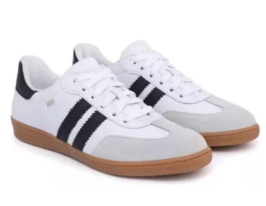 TENIS CASUAL COURO SAMBA RAPHAELLA BOOZ 297.2412 - Branco