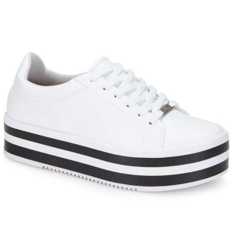 tenis vizzano branco com listras