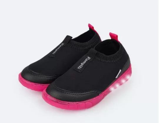 TÊNIS DE LED INFANTIL SNEAKER LUZ PAMPILI 670.011 - Preto