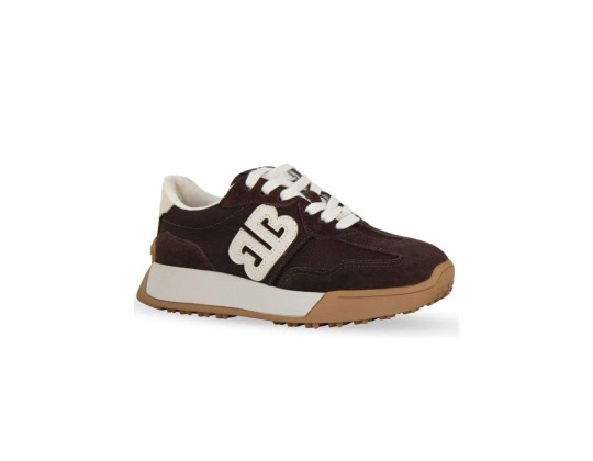 TENIS FEM COURO CAMURÇA 371503_3 - Marrom