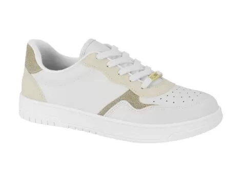 TENIS FEMININO CASUAL C/ GLITTER VIZZANO 1419.101 - Branco