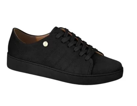 TENIS FEMININO CASUAL CAMURÇA VIZZANO 1214.1002 - Preto