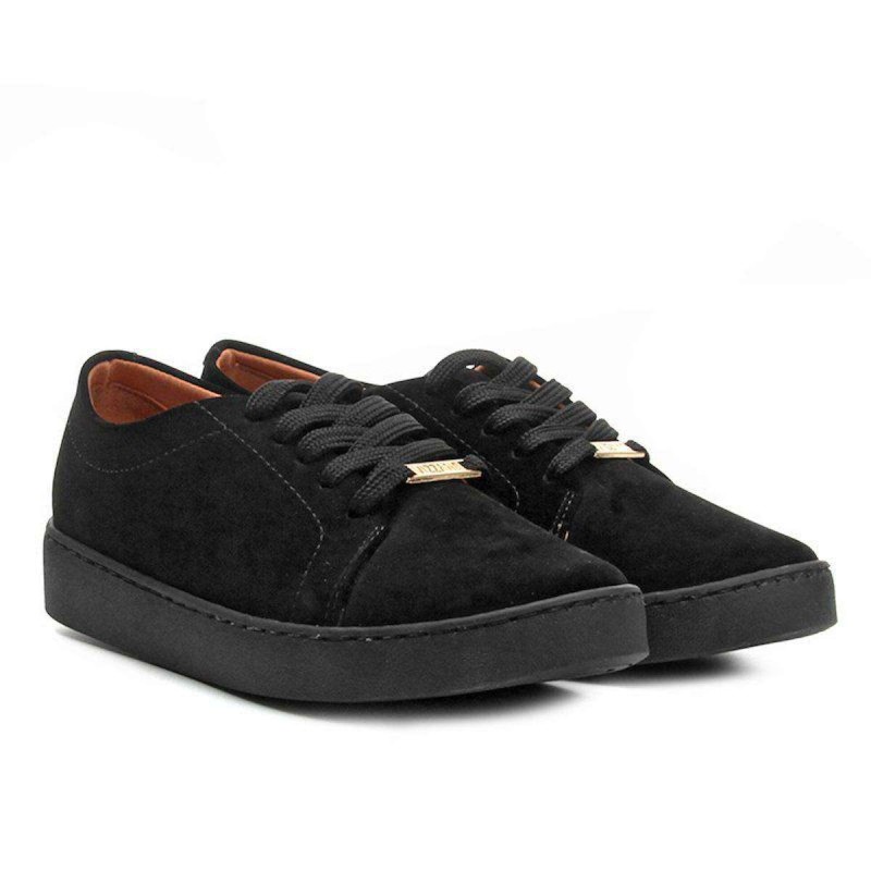 tenis de camurça feminino preto