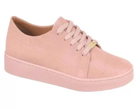 TENIS FEMININO CASUAL CAMURÇA VIZZANO 1214.205 - Rosa