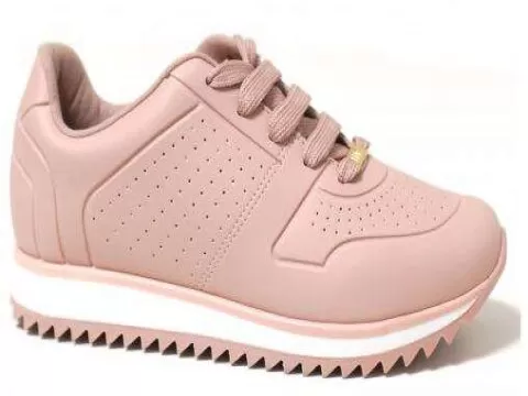 TENIS FEMININO CASUAL TRATORADO VIZZANO 1234.125 - Rosa