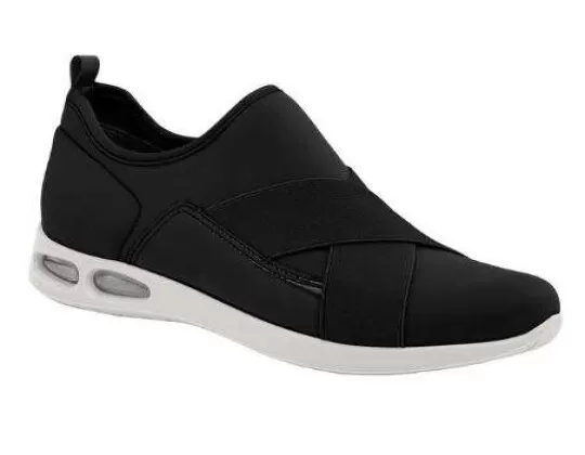 TENIS FEMININO EM ELASTANO PICCADILLY 979002 - Preto