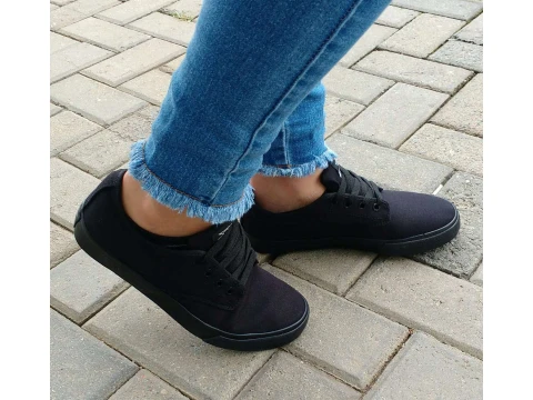 TÊNIS CASUAL EM LONA SYG STAR 2820 - Preto