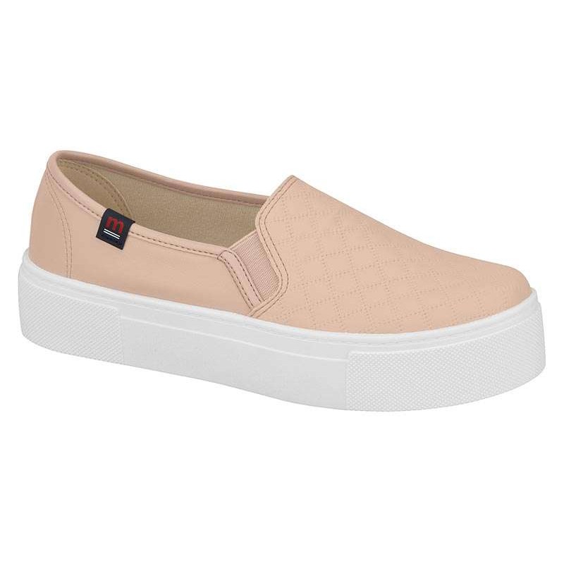 TÊNIS CASUAL FLATFORM MOLECA 5658.100 - Rosa - Delabela
