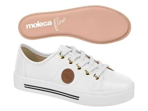 TÊNIS CASUAL MOLECA 5667.302 - Branco