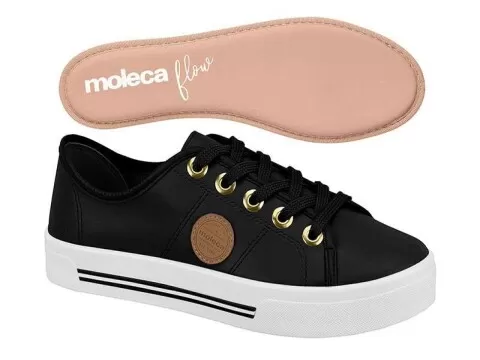 TÊNIS CASUAL MOLECA 5667.302 - Preto