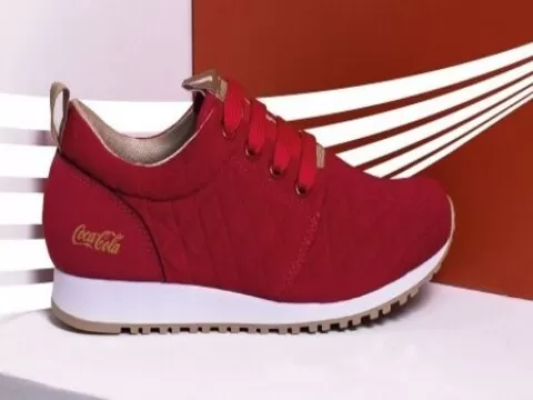 TÊNIS COCA COLA FEMININO SENSE CC1016 - Vermelho