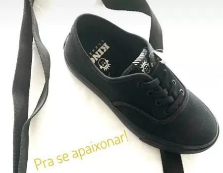 TÊNIS EM LONA KINGS SNEAKERS 3004-0002 - Preto