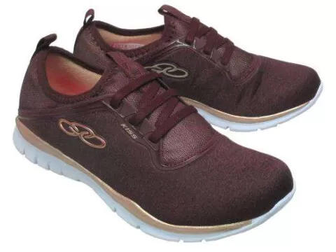 TÊNIS FEMININO OLYMPIKUS KISS 330 - Bordo