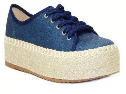 TÊNIS FLATFORM BEIRA RIO 4232.100 - Jeans