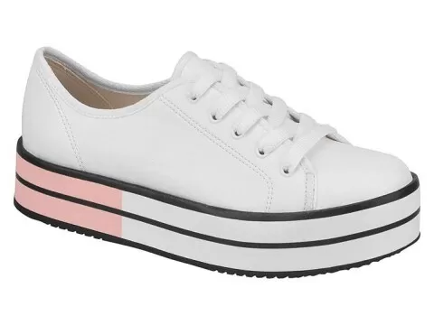 TÊNIS FLATFORM BEIRA RIO CONFORTO 4194.702 - Branco