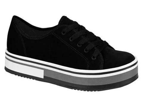 TÊNIS FLATFORM BEIRA RIO CONFORTO 4194.902 - Preto