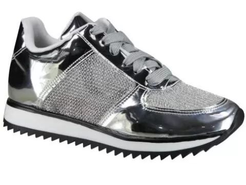 TÊNIS JOGGING VIZZANO METAL 1234.100 - Prateado